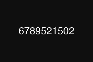 6789521502