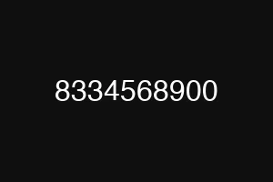 8334568900