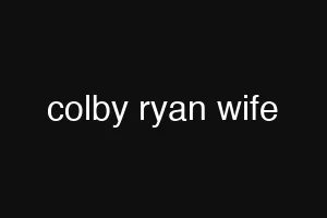 colby ryan wife