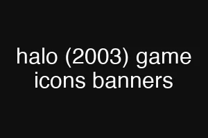 halo (2003) game icons banners
